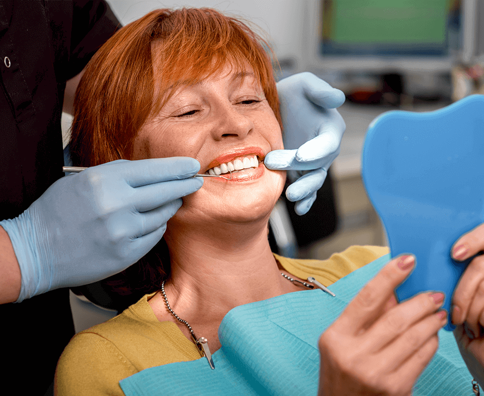 woman at the dentist