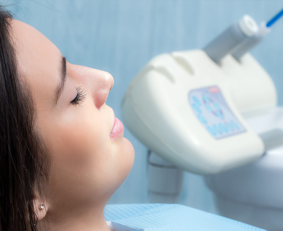 woman at the dentist