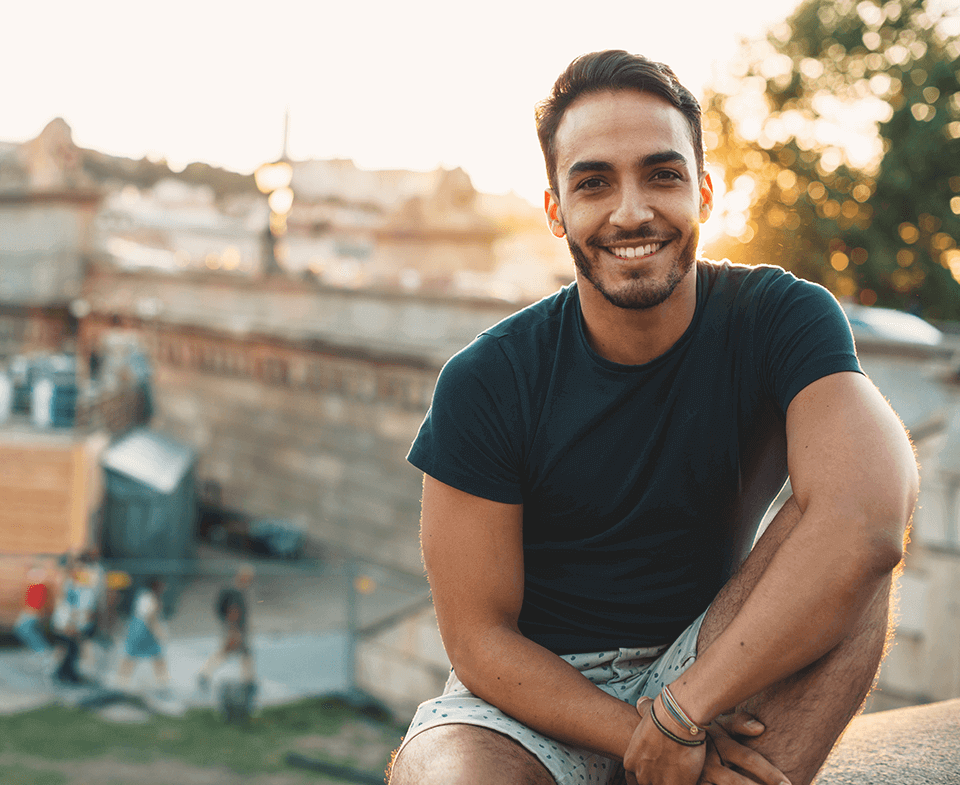 smiling young man