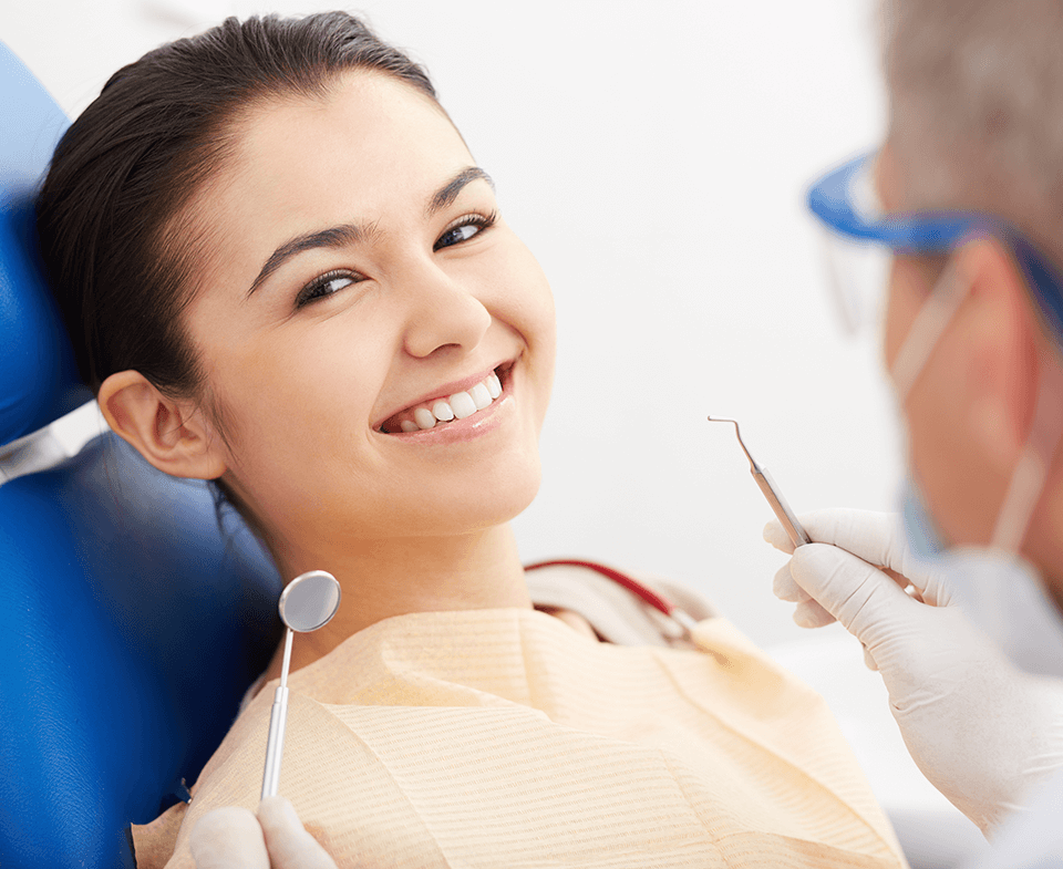 woman at the dentist