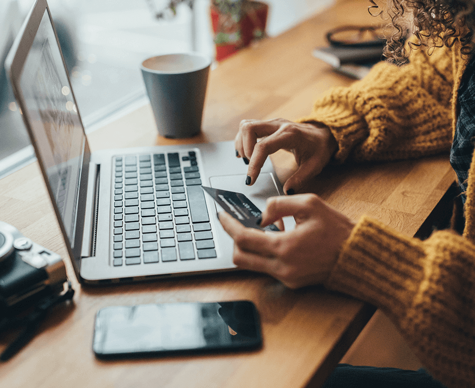 woman paying bill