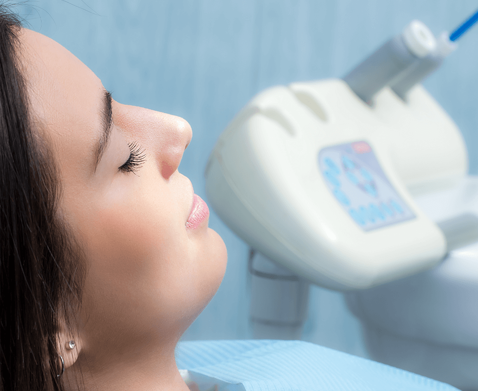 woman having oral surgery